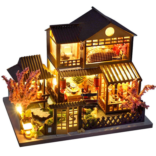 Japanese Garden House DIY Dollhouse KitBook Nook Kit Australia