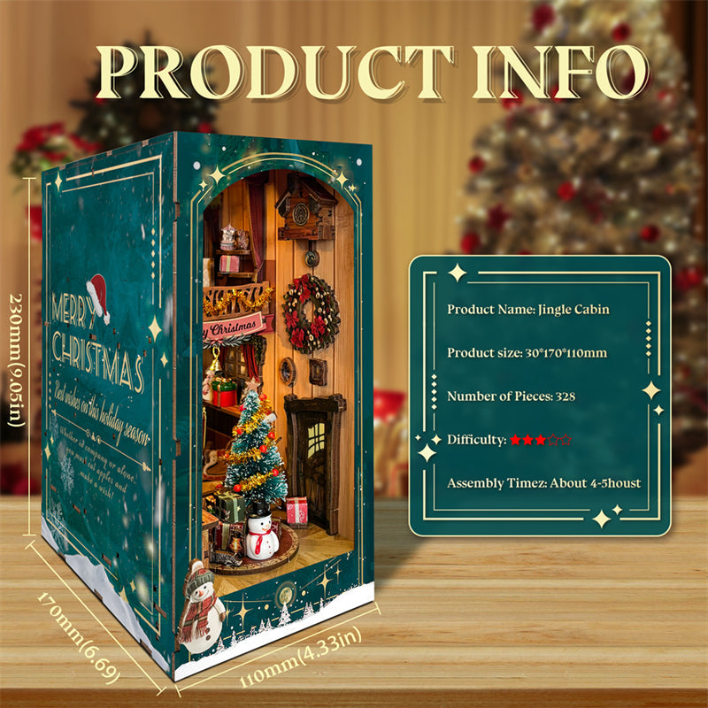 Jingle Cabin DIY Book Nook KitBook Nook Kit Australia