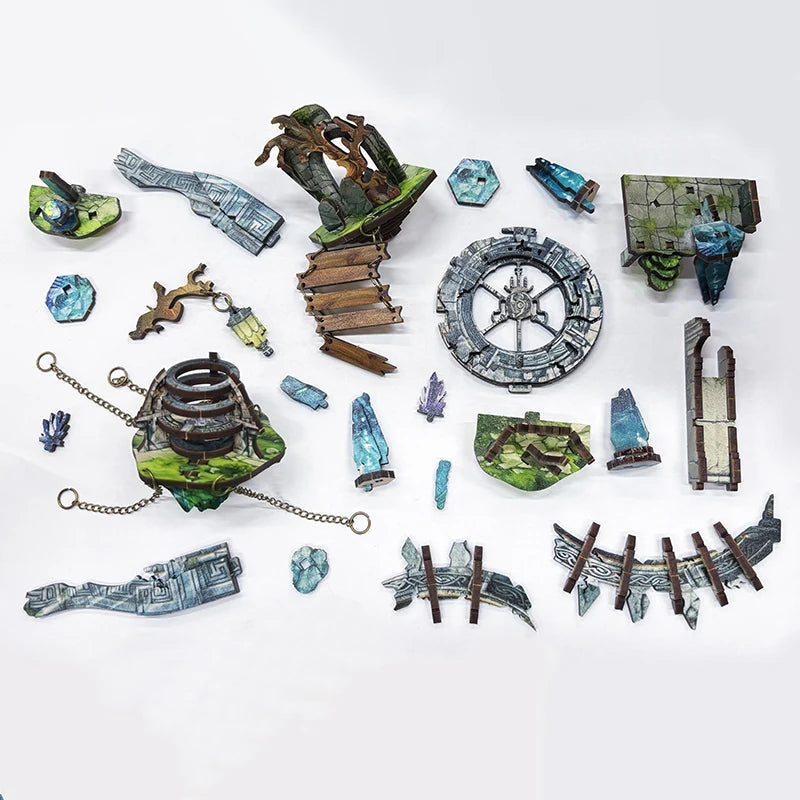 Lost Ruins DIY Fantasy Book Nook with LED Crystals