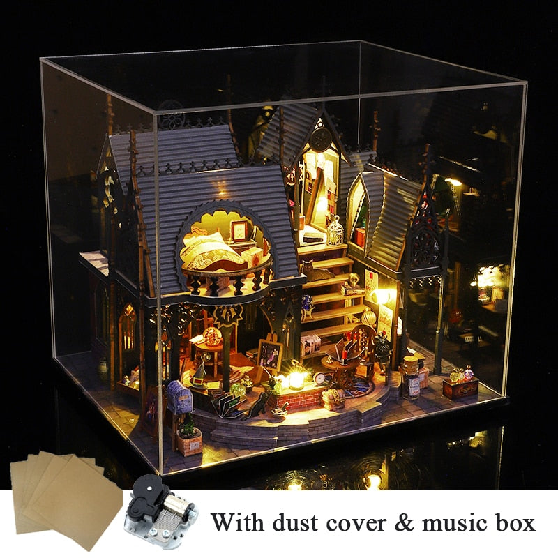 Luna Magic House Retro DIY Dollhouse KitBook Nook Kit Australia