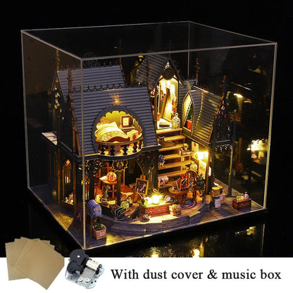 Luna Magic House Retro DIY Dollhouse KitBook Nook Kit Australia