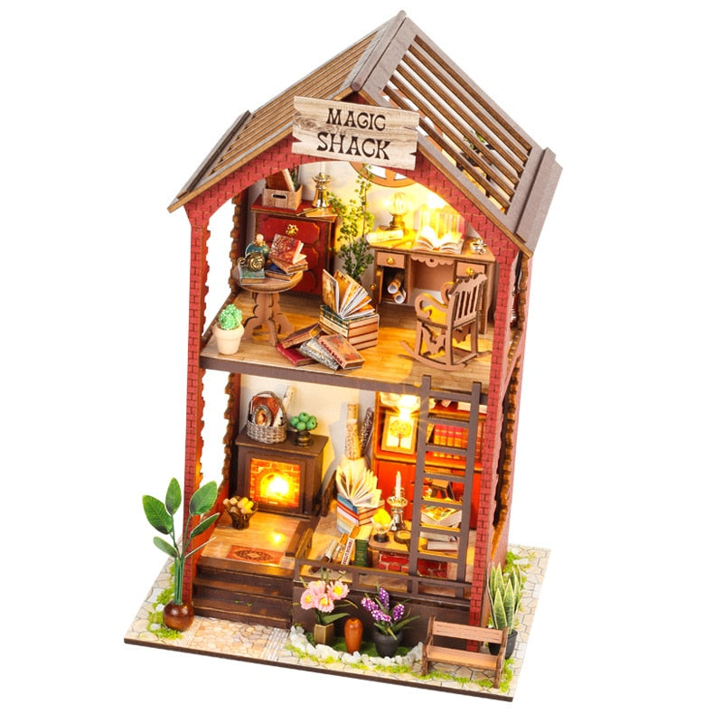 Magic Shack DIY Dollhouse KitBook Nook Kit Australia