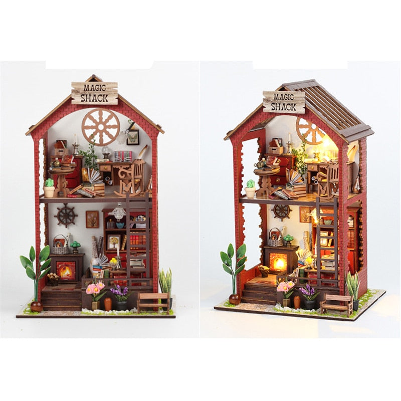 Magic Shack DIY Dollhouse KitBook Nook Kit Australia