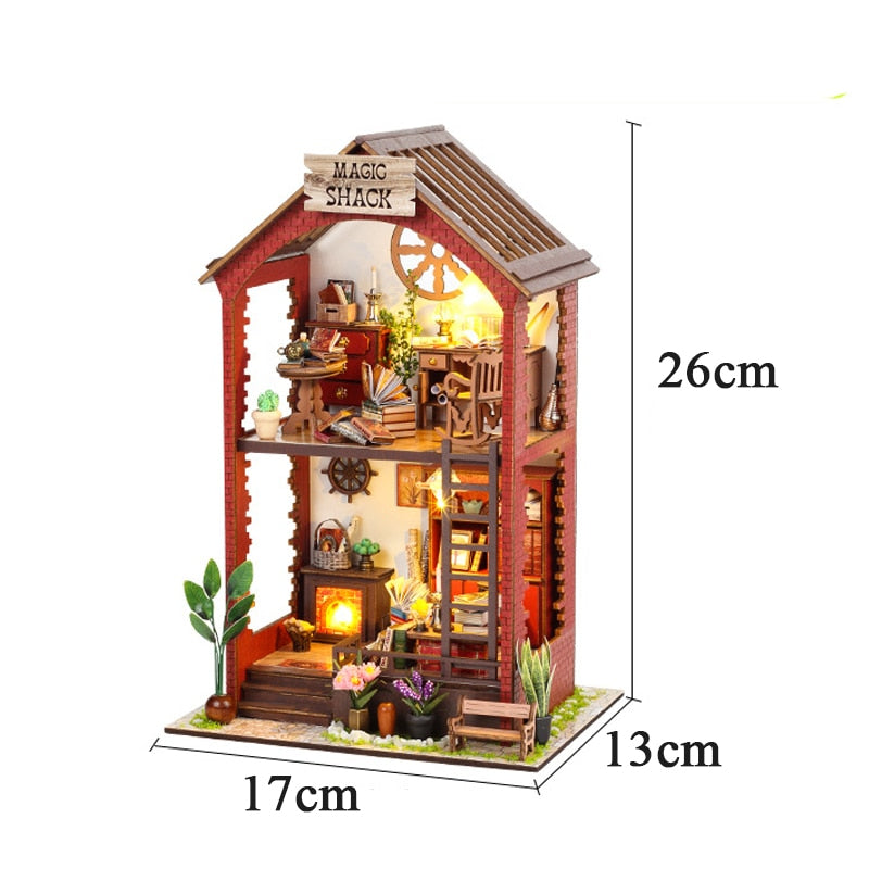 Magic Shack DIY Dollhouse KitBook Nook Kit Australia