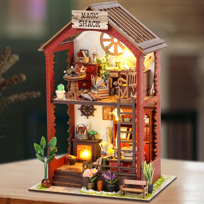 Magic Shack DIY Dollhouse KitBook Nook Kit Australia