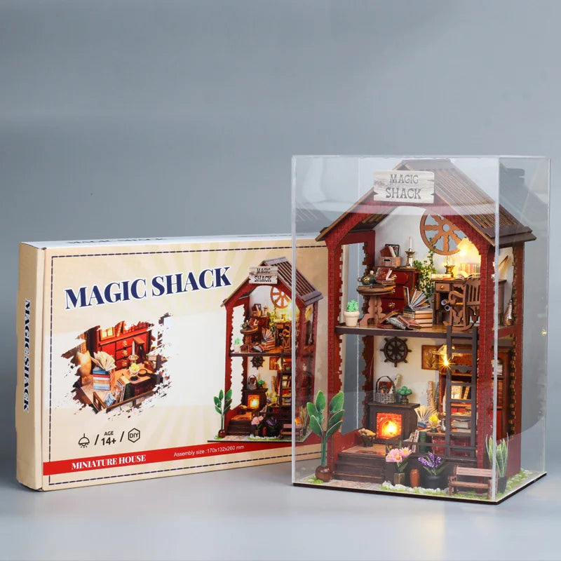 Magic Shack DIY Dollhouse KitBook Nook Kit Australia