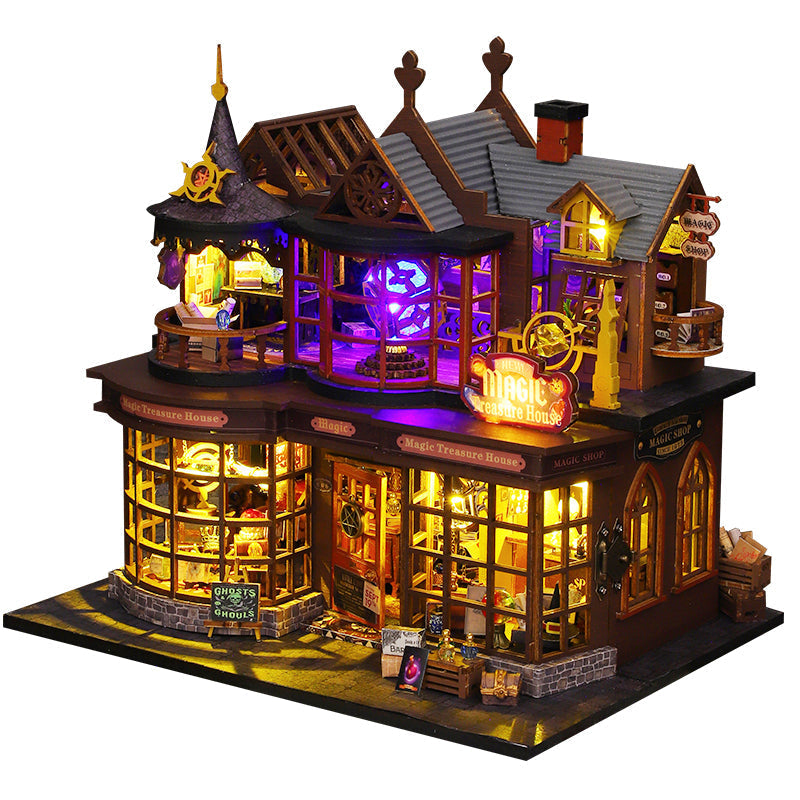 Magic Treasure House DIY Dollhouse KitBook Nook Kit Australia