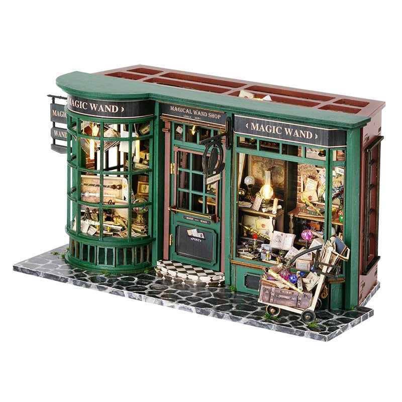Magical Wand Shop DIY Dollhouse KitBook Nook Kit Australia