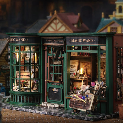 Magical Wand Shop DIY Dollhouse KitBook Nook Kit Australia