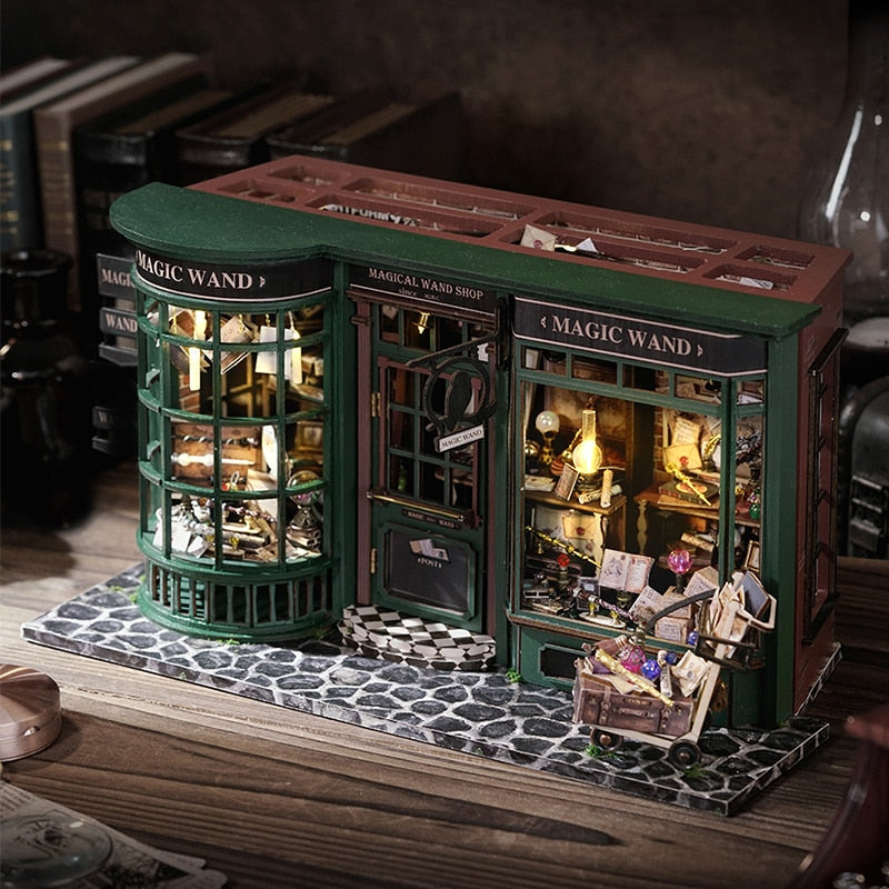 Magical Wand Shop DIY Dollhouse KitBook Nook Kit Australia