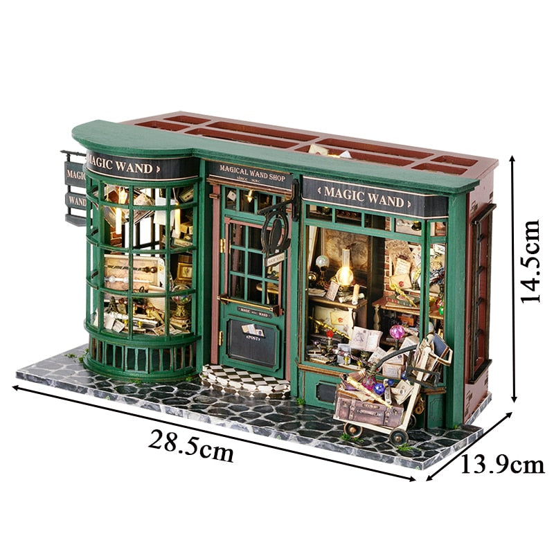 Magical Wand Shop DIY Dollhouse KitBook Nook Kit Australia