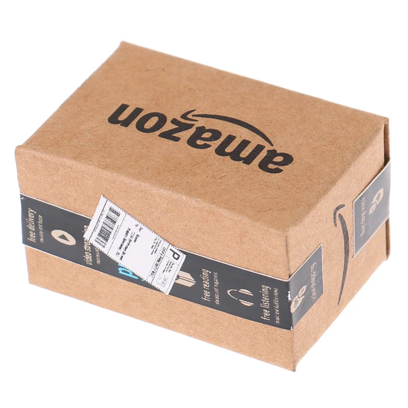 Mini Amazon Parcel Box 1:12 Dollhouse Accessory