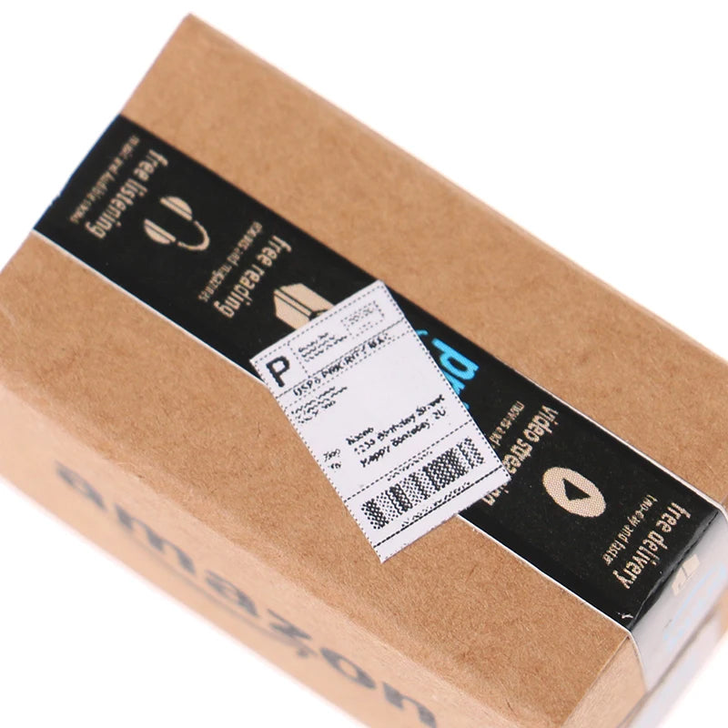 Mini Amazon Parcel Box 1:12 Dollhouse Accessory