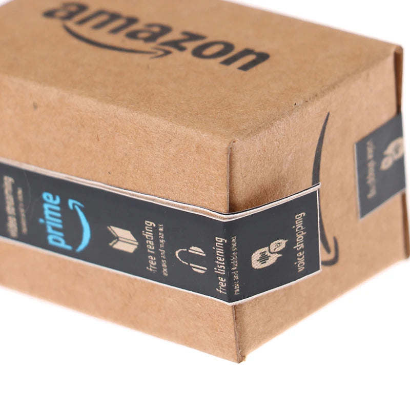 Mini Amazon Parcel Box 1:12 Dollhouse Accessory