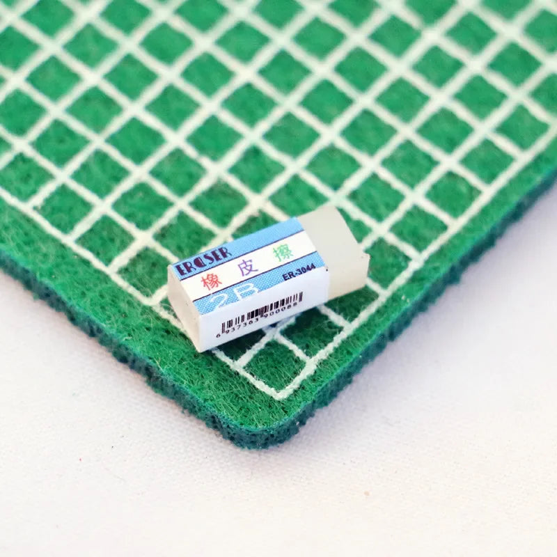 Mini Eraser Set – 1:12 Scale Dollhouse School Supplies chinese 6pcs