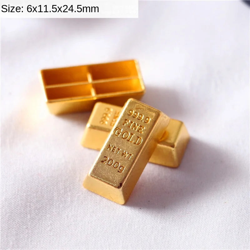 Mini Gold Bar & Coin Set – 5pcs Dollhouse Props gold bar 5pcs