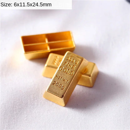 Mini Gold Bar & Coin Set – 5pcs Dollhouse Props gold bar 5pcs