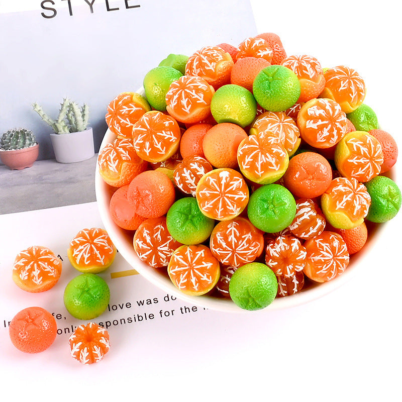 Mini Resin Orange Charms – Flatback DIY Craft (10pcs)
