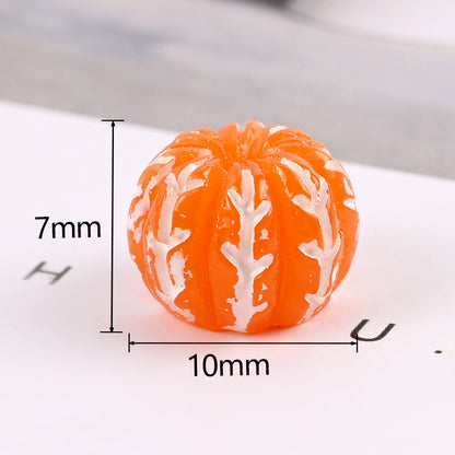 Mini Resin Orange Charms – Flatback DIY Craft (10pcs)