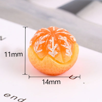 Mini Resin Orange Charms – Flatback DIY Craft (10pcs)