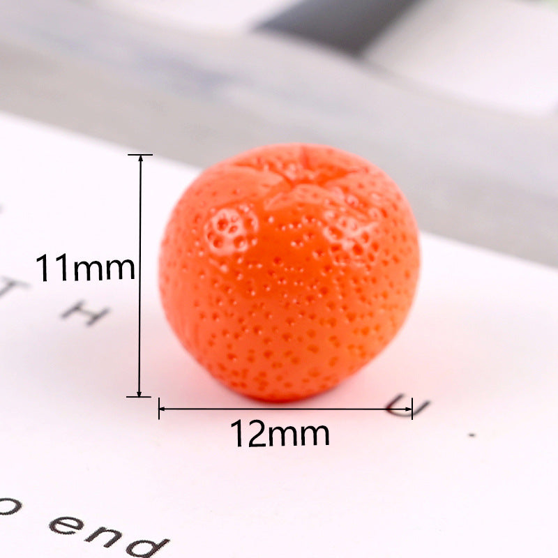 Mini Resin Orange Charms – Flatback DIY Craft (10pcs)
