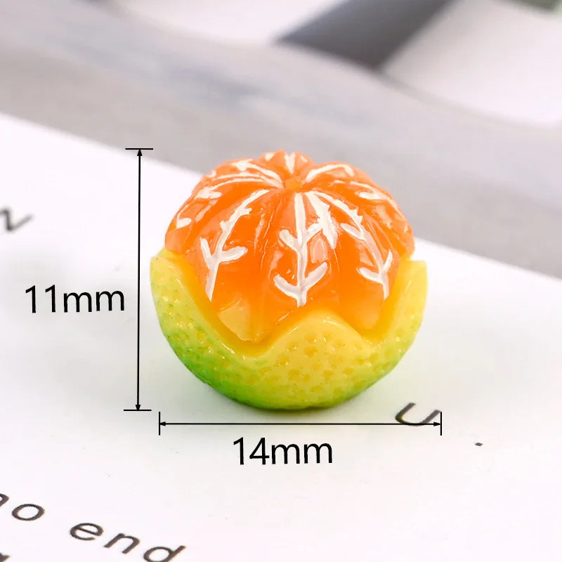 Mini Resin Orange Charms – Flatback DIY Craft (10pcs) diy resin flatback 2