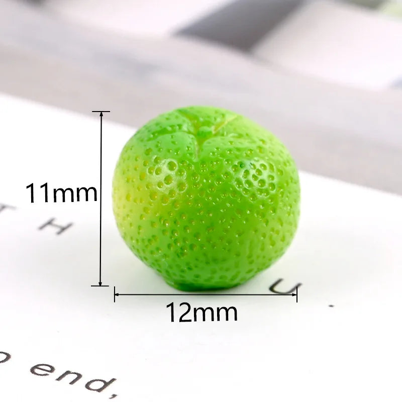 Mini Resin Orange Charms – Flatback DIY Craft (10pcs) diy resin flatback 5