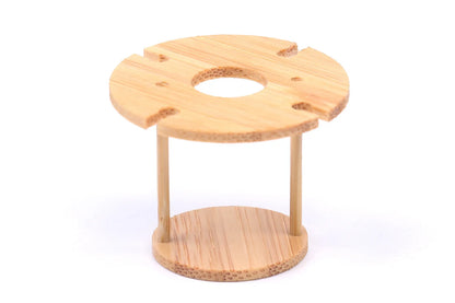 Miniature Bamboo Wine Rack Set for 1:6 Dollhouse