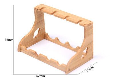 Miniature Bamboo Wine Rack Set for 1:6 Dollhouse