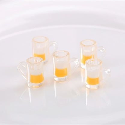 Miniature Beer Mugs – 1/6 Scale Resin Dollhouse Cups (10pcs)
