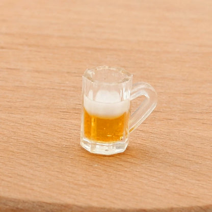 Miniature Beer Mugs – 1/6 Scale Resin Dollhouse Cups (10pcs)