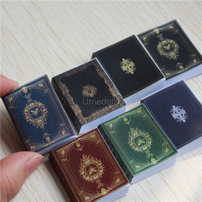 Miniature Books & Magazines – 1/6 Scale Dollhouse Decor 7pcs book D