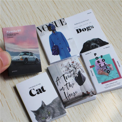 Miniature Books & Magazines – 1/6 Scale Dollhouse Decor 6pcs book H