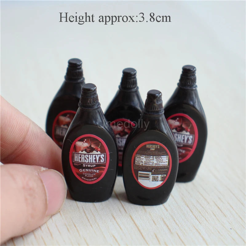 Miniature Branded Spread Bottle Set (5PCS) – 1/6 & 1/12 Scale 5PCS Big F MINI MODEL TOY