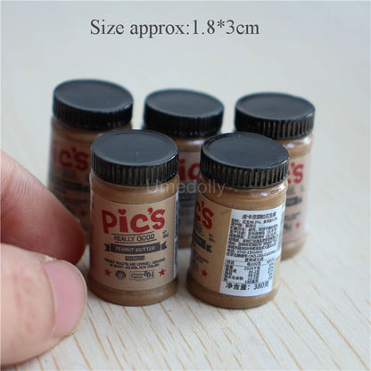 Miniature Branded Spread Bottle Set (5PCS) – 1/6 & 1/12 Scale 5PCS Big B MINI MODEL TOY