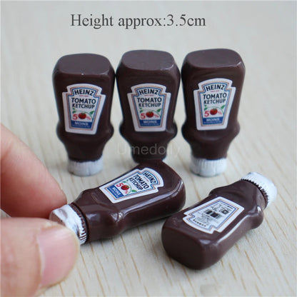 Miniature Branded Spread Bottle Set (5PCS) – 1/6 & 1/12 Scale 5PCS Big G MINI MODEL TOY