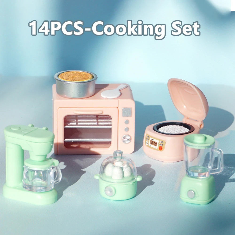 Miniature Cooking Set – 1:12 Scale Dollhouse Kitchen Accessories Cooking Set