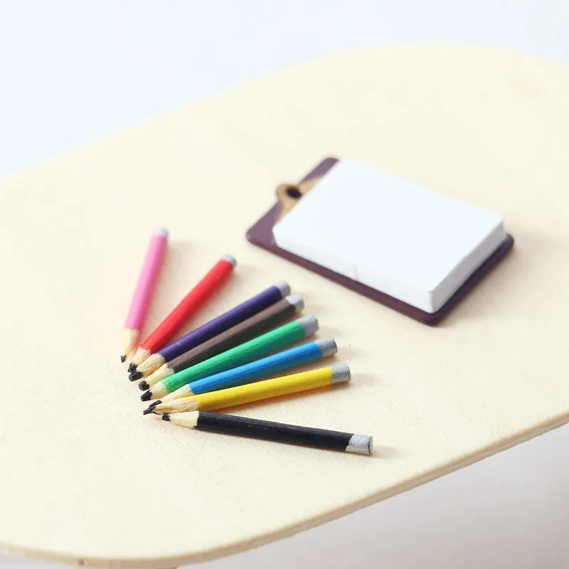 Miniature Dollhouse Colored Pencils – Set of 8