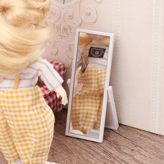 Miniature Full-Length Mirror for 1:12 Dollhouse Default Title