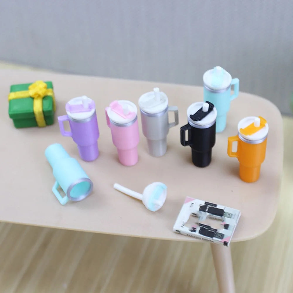 Miniature Insulated Cup Set (1:12 Scale) – 10PCS