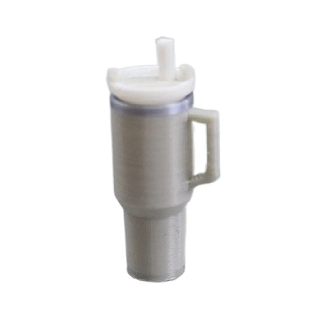 Miniature Insulated Cup Set (1:12 Scale) – 10PCS Grey