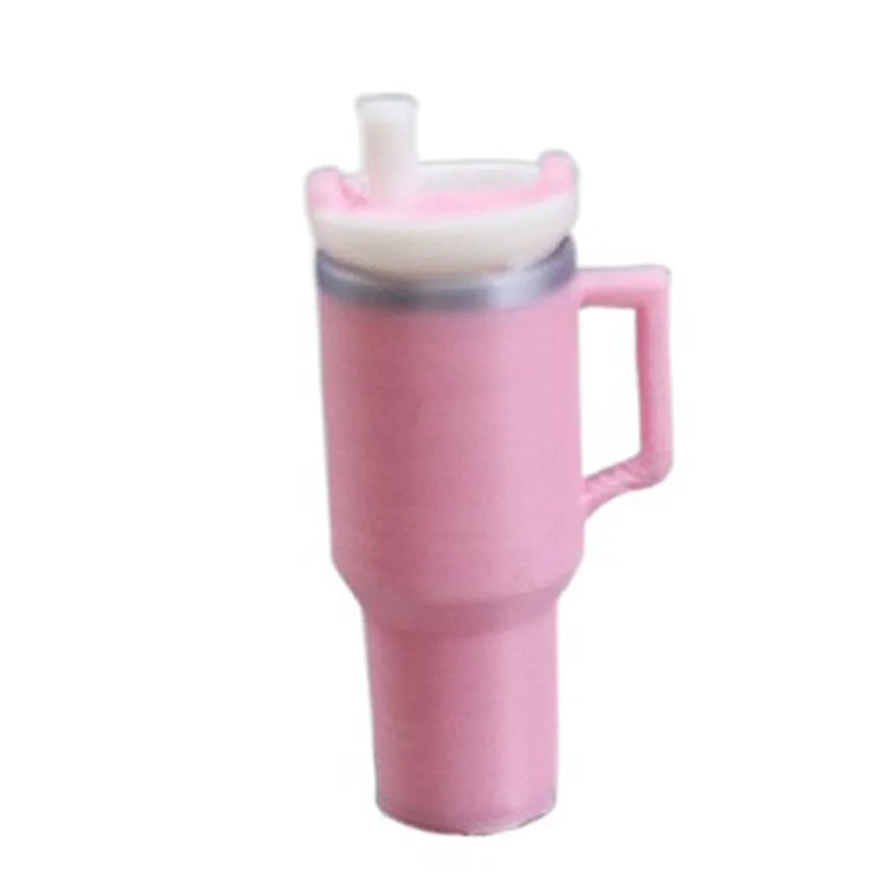 Miniature Insulated Cup Set (1:12 Scale) – 10PCS Pink