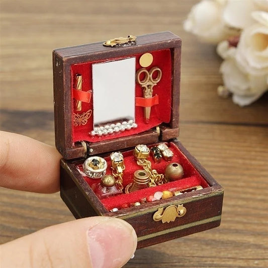Miniature Jewelry Box – 1:12 Dollhouse Room Decor Default Title