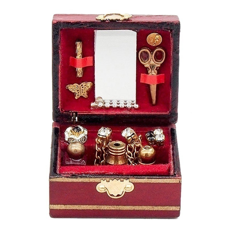 Miniature Jewelry Box – 1:12 Dollhouse Room Decor