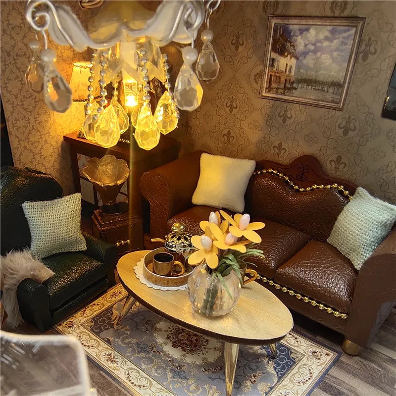 Modern Loft European DIY DollHouse KitBook Nook Kit Australia