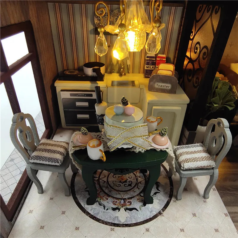 Modern Loft European DIY DollHouse KitBook Nook Kit Australia