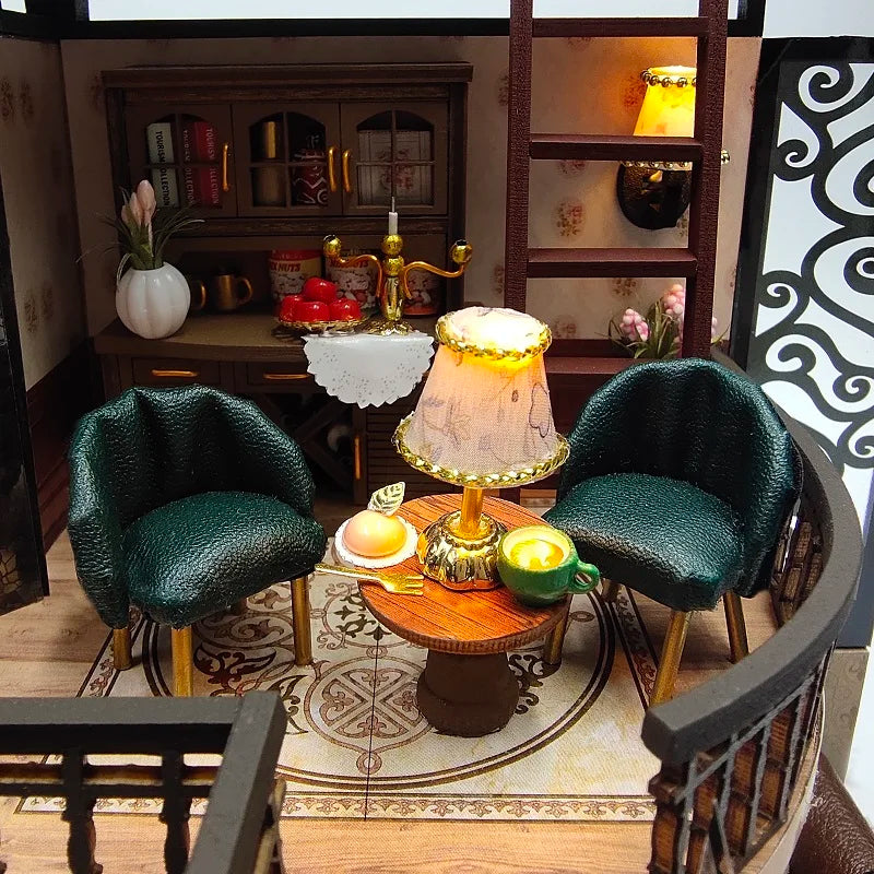 Modern Loft European DIY DollHouse KitBook Nook Kit Australia