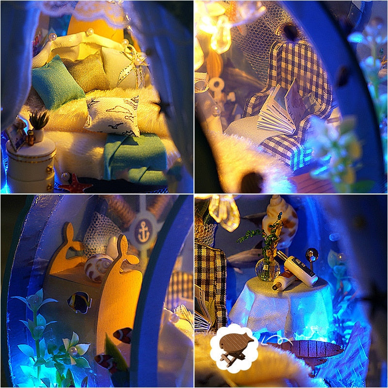 Ocean Room DIY Dollhouse Room KitBook Nook Kit Australia