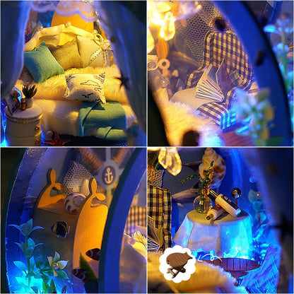 Ocean Room DIY Dollhouse Room KitBook Nook Kit Australia