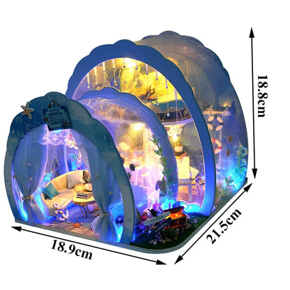Ocean Room DIY Dollhouse Room KitBook Nook Kit Australia